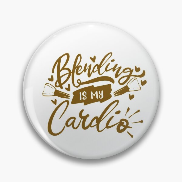 Artikelvorschau, Blending ist mein Cardio-Makeup-Zitat entworfen und verkauft von Open Canvas.
