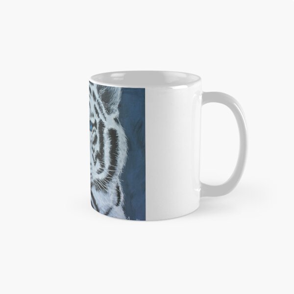 Item preview, White tiger oil painting designed and sold by ArtbyTreva.