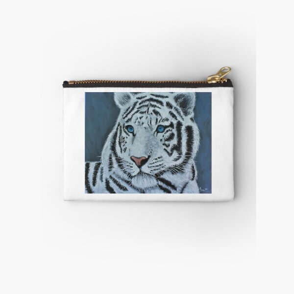 Item preview, White tiger oil painting designed and sold by ArtbyTreva.