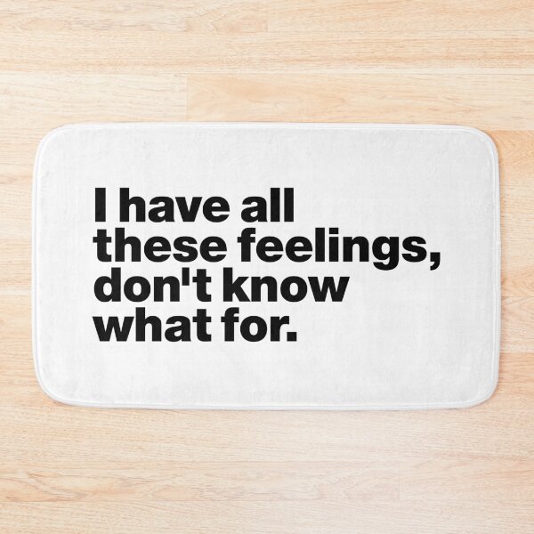 Item preview, I have all these feelings, don't know what for (black) designed and sold by dudethecreator.