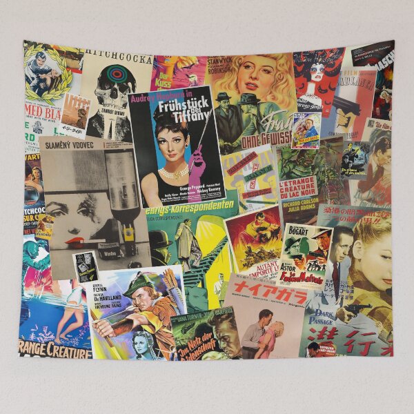 Item preview, Vintage Foreign Movie Poster Collage designed and sold by andrewalcock.
