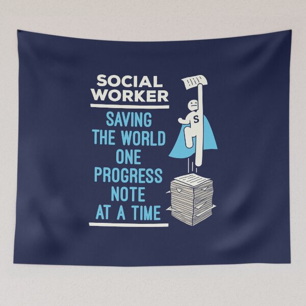 Item preview, Social Worker Saving the World One Progress Note at a Time designed and sold by jaygo.