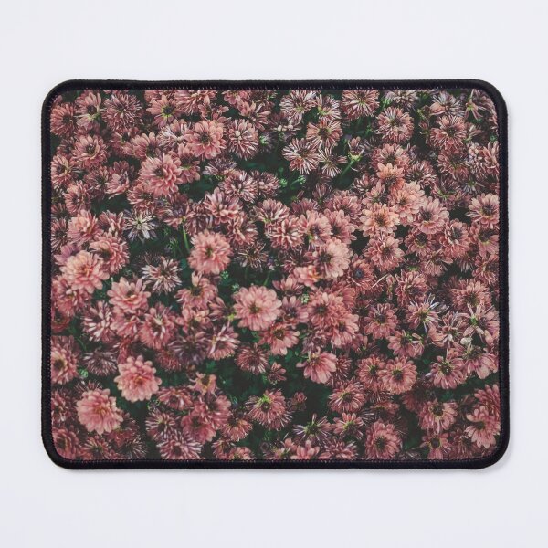 Item preview, An overhead shot of a bed of dark pink flowers. designed and sold by Johnathan van Wyk.