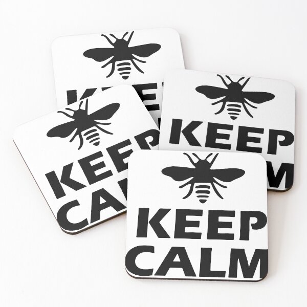 Item preview, Keep Calm Honey Bee Collecting Honey Love bumble bee ,Gift friend Funny Art Design Happy Apparel Essential Inspiration Joy Mood designed and sold by DesignByHeartUK.