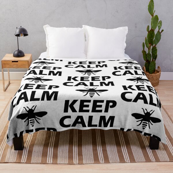 Item preview, Keep Calm Honey Bee Collecting Honey Love bumble bee ,Gift friend Funny Art Design Happy Apparel Essential Inspiration Joy Mood designed and sold by DesignByHeartUK.