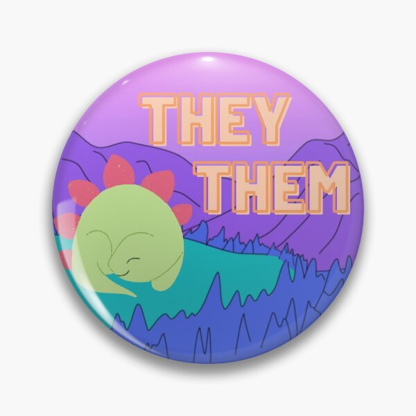 Item preview, They Them Dino Pronouns designed and sold by LyssaByssa.