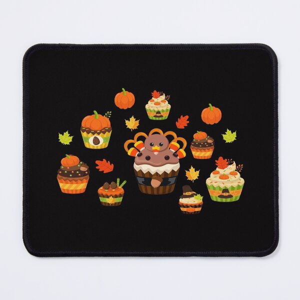 Item preview, thanksgiving cute pumpkin cupcakes with turkey cup cakes designed and sold by lady-fiona.
