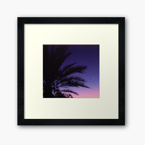 Item preview, Awesome Tenerife Palm Tree sunset with moon from 6x6 slide taken 1985 designed and sold by hullstuff.