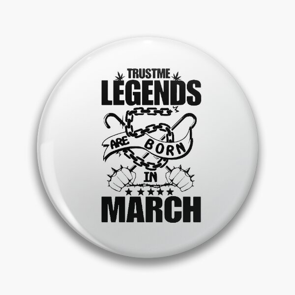Item preview, Trust me Legends are born in March Chains Gift Premium Apparel Funny Holiday Xmas designed and sold by DesignByHeartUK.