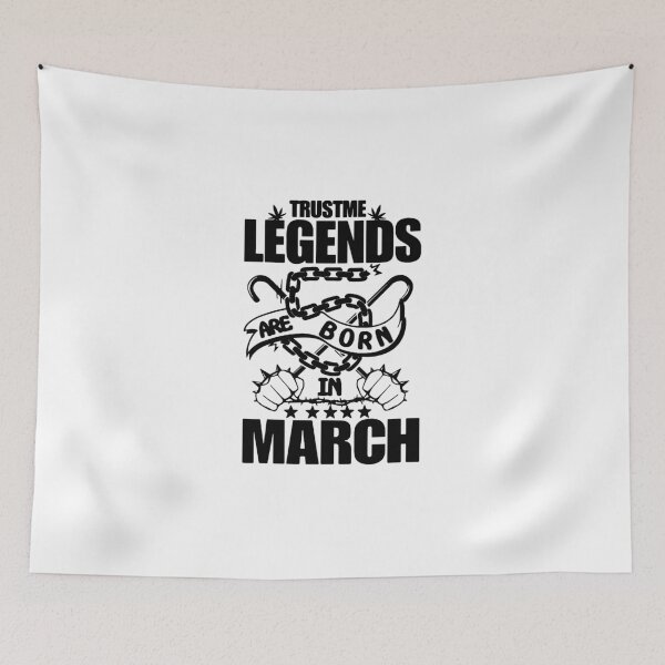 Item preview, Trust me Legends are born in March Chains Gift Premium Apparel Funny Holiday Xmas designed and sold by DesignByHeartUK.
