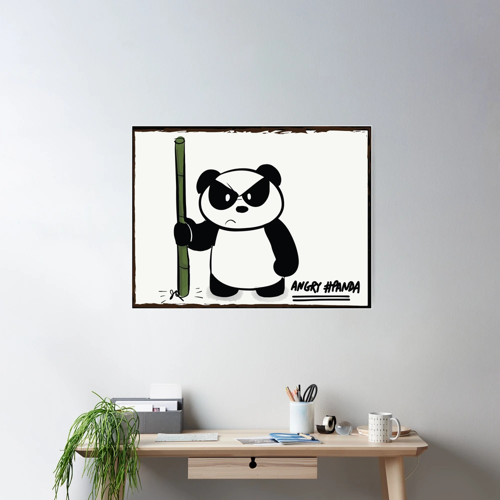 Angry Panda newest Poster Painting canvas 20*30inch