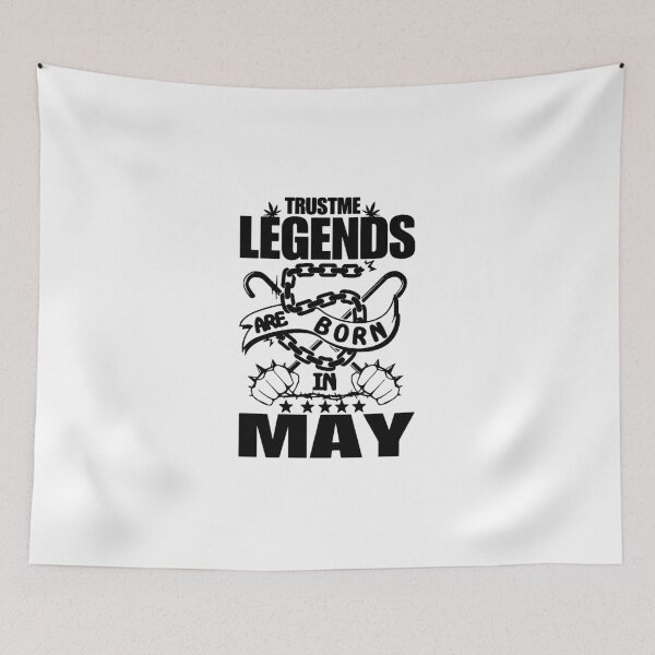 Artikelvorschau, Trust me Legends are born in May Chains Gift Premium Apparel Funny Holiday Xmas entworfen und verkauft von DesignByHeartUK.