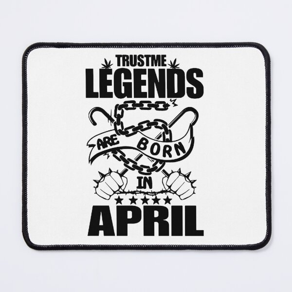 Artikelvorschau, Trust me Legends are born in April Chains Gift Premium Apparel Funny Holiday Xmas entworfen und verkauft von DesignByHeartUK.