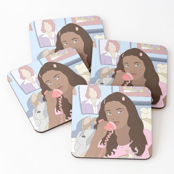 Item preview, Girl on phone designed and sold by ameliacarves.