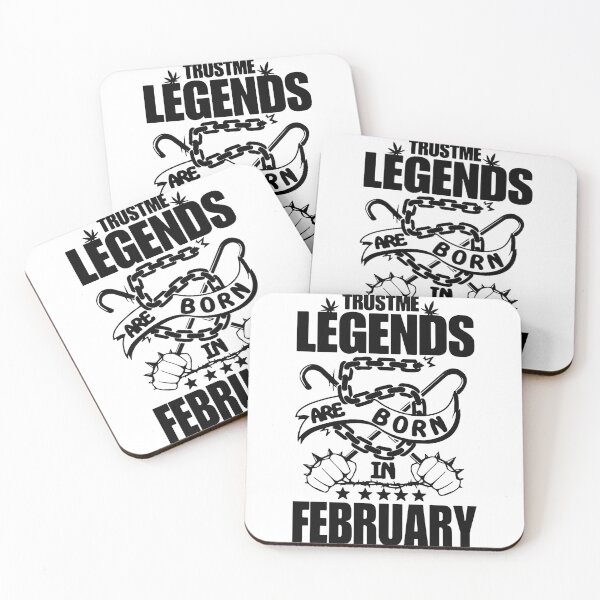 Item preview, Trust me Legends are born in February Chains Gift Premium Apparel Funny Holiday Xmas designed and sold by DesignByHeartUK.