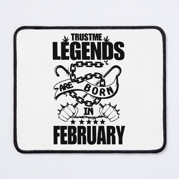 Item preview, Trust me Legends are born in February Chains Gift Premium Apparel Funny Holiday Xmas designed and sold by DesignByHeartUK.