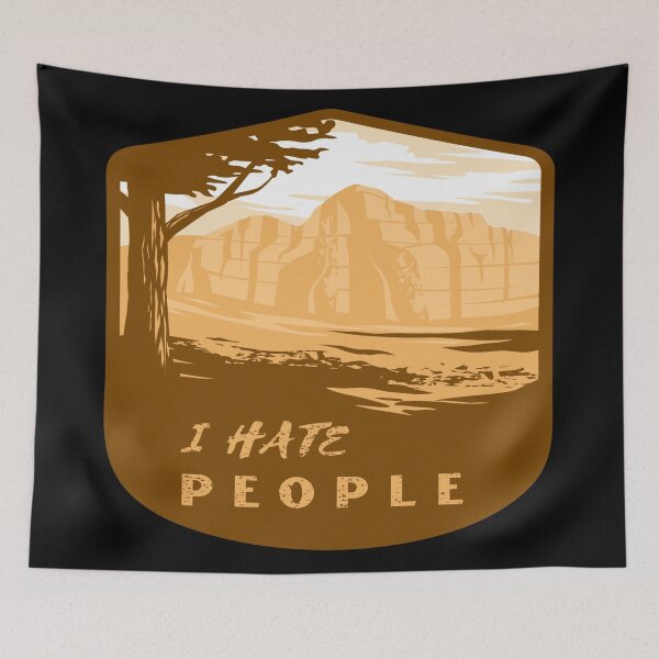 Item preview, I Hate People I Love Camping Funny Design designed and sold by Paula Helit.