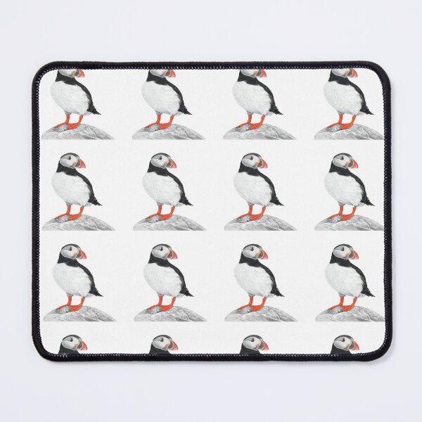 Item preview, Puffin pattern pastel art  designed and sold by IslesArt.