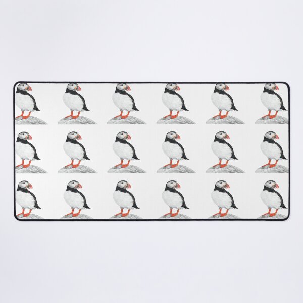 Item preview, Puffin pattern pastel art  designed and sold by IslesArt.