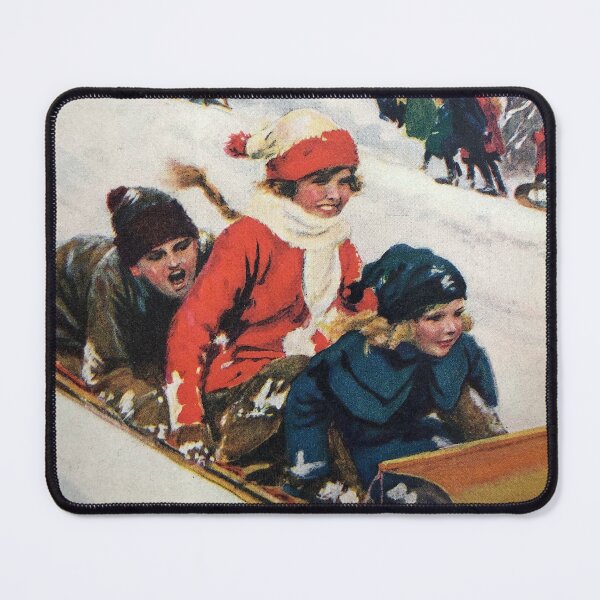 Item preview, Vintage sledding print designed and sold by Shelly  Moore.