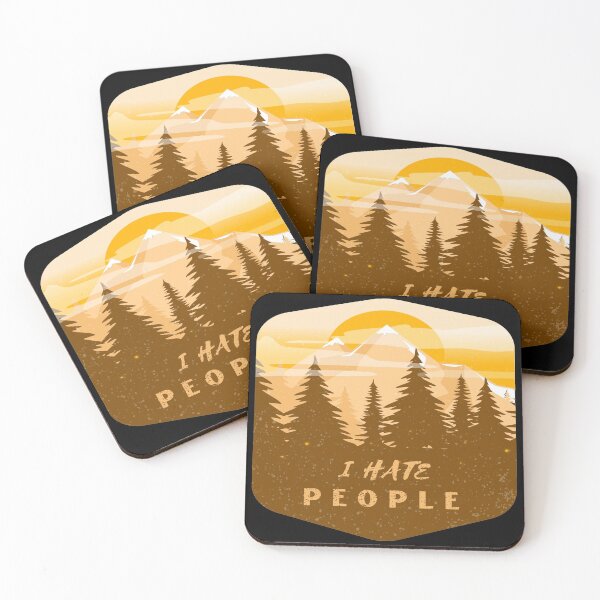 Item preview, I Hate People I Love Camping Funny Design designed and sold by Paula Helit.