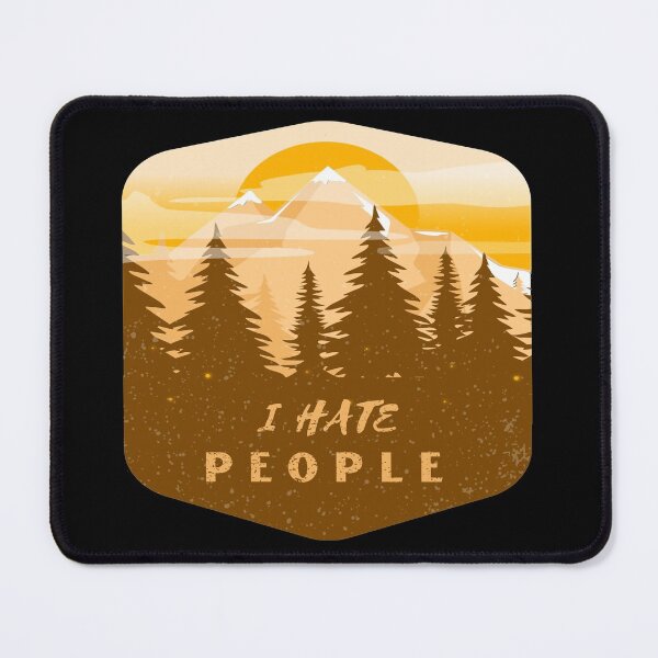 Item preview, I Hate People I Love Camping Funny Design designed and sold by Paula Helit.