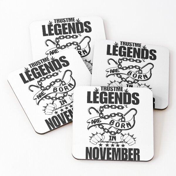 Item preview, Trust me Legends are born in November Chains Gift Premium Apparel Funny Holiday Xmas designed and sold by DesignByHeartUK.