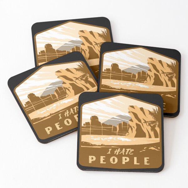 Item preview, I Hate People I Love Camping Funny Design designed and sold by Paula Helit.
