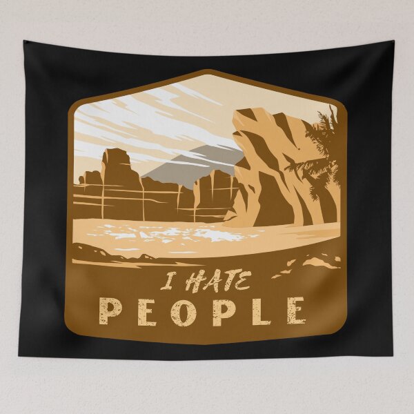 Item preview, I Hate People I Love Camping Funny Design designed and sold by Paula Helit.