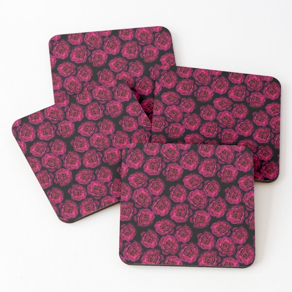 Item preview, Cute Bed of Red Roses Pattern designed and sold by PinkPandaDesign.