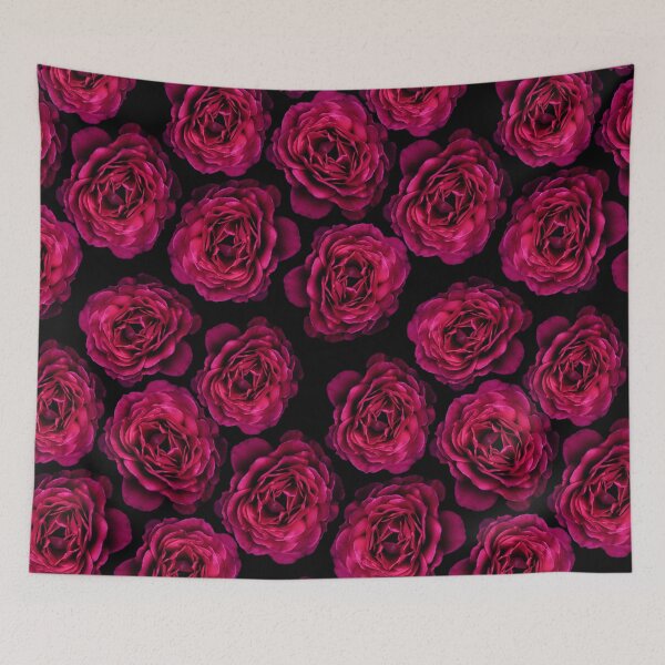 Item preview, Cute Bed of Red Roses Pattern designed and sold by PinkPandaDesign.