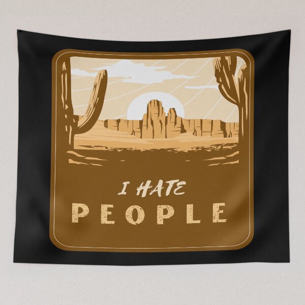 Item preview, I Hate People I Love Camping Funny Design designed and sold by Paula Helit.