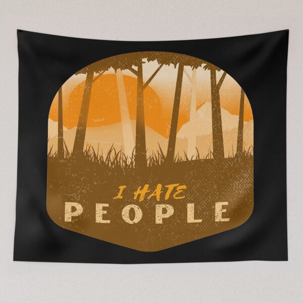 Item preview, I Hate People I Love Camping Funny Design designed and sold by Paula Helit.