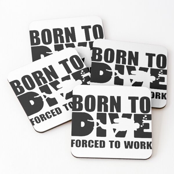 Item preview, Born to Dive Force to Work Dive Heat beat Scuba Born to Scuba Evolution of Scuba Diver Dive Love to Dive Underwater explorer Idea Gift Premium Apparel Funny Holiday Xmas designed and sold by DesignByHeartUK.