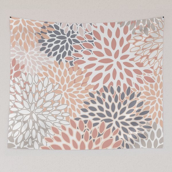 Item preview, Floral Bloom, Terracotta, Peach, Gray designed and sold by meggydesigns.