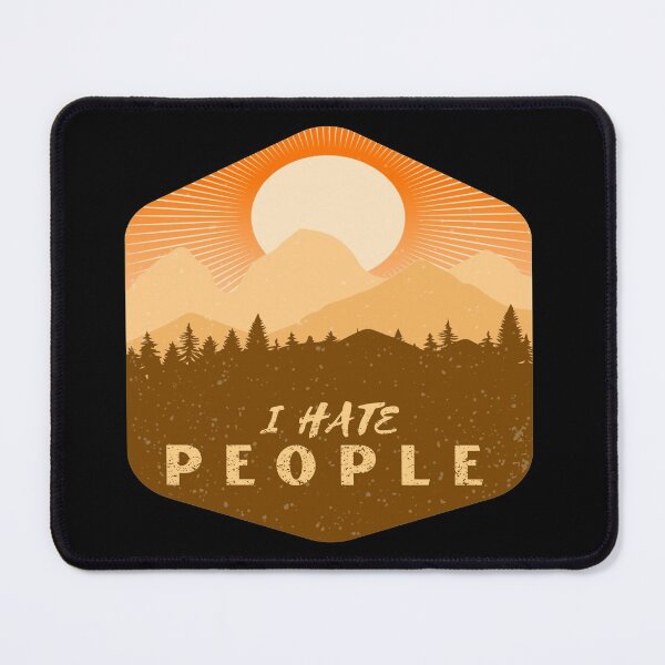 Item preview, I Hate People I Love Camping Funny Design designed and sold by Paula Helit.