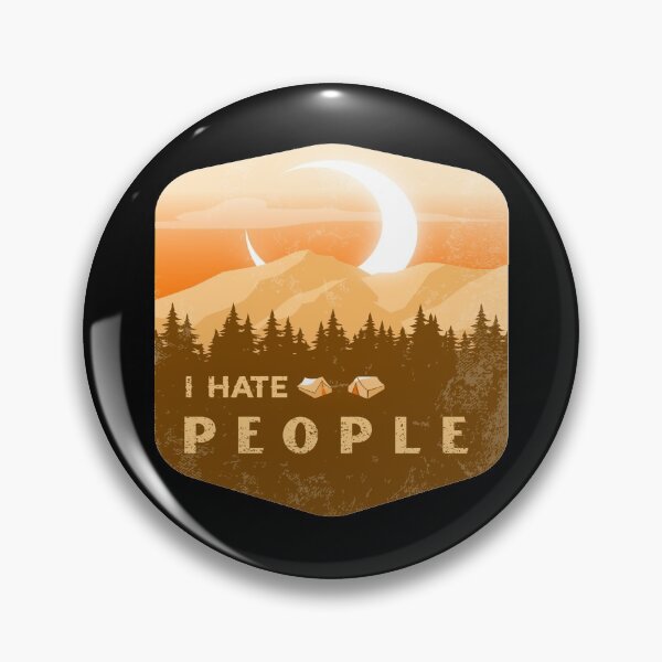 Item preview, I Hate People I Love Camping Funny Design designed and sold by Paula Helit.