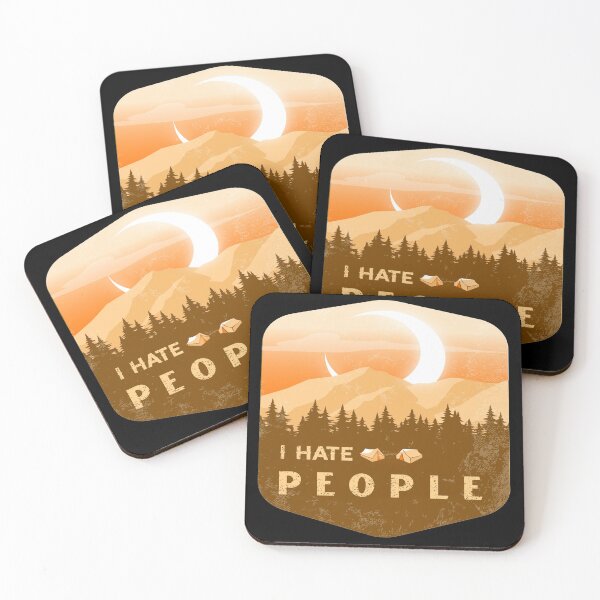 Item preview, I Hate People I Love Camping Funny Design designed and sold by Paula Helit.