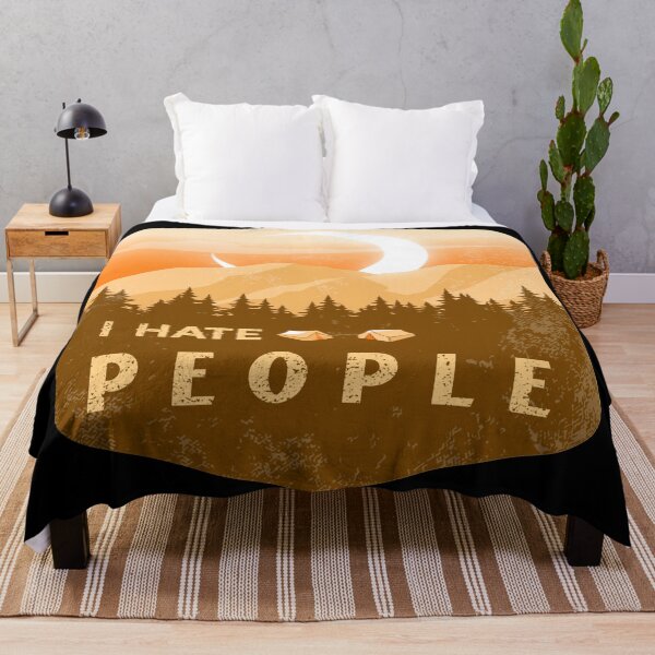 Item preview, I Hate People I Love Camping Funny Design designed and sold by Paula Helit.