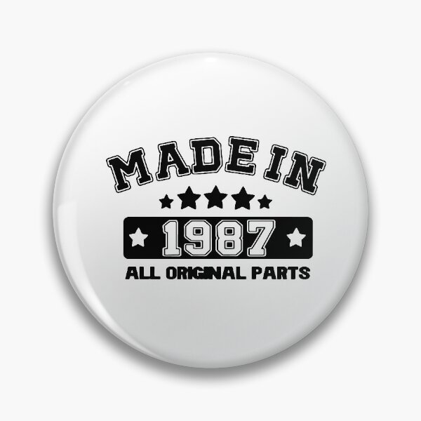 Item preview, Made in 1987 All Original Parts Gift Premium Apparel Funny Holiday Xmas designed and sold by DesignByHeartUK.