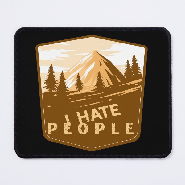 Item preview, I Hate People I Love Camping Funny Design designed and sold by Paula Helit.