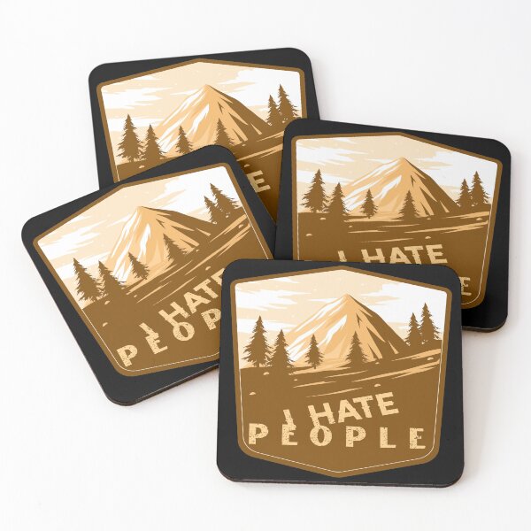 Item preview, I Hate People I Love Camping Funny Design designed and sold by Paula Helit.