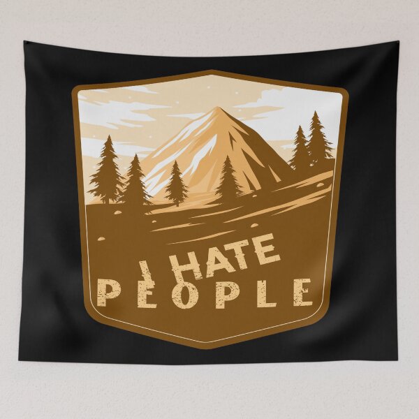 Item preview, I Hate People I Love Camping Funny Design designed and sold by Paula Helit.
