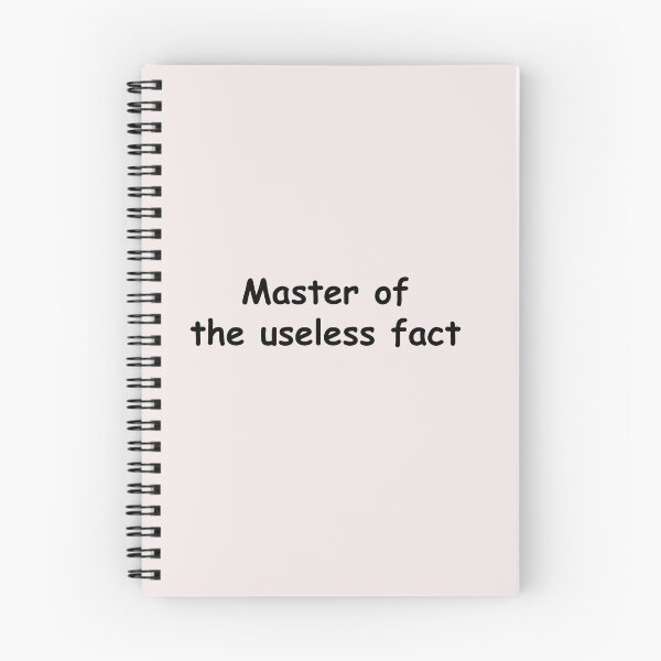 Item preview, Master of the useless fact designed and sold by SomeGuyLou.