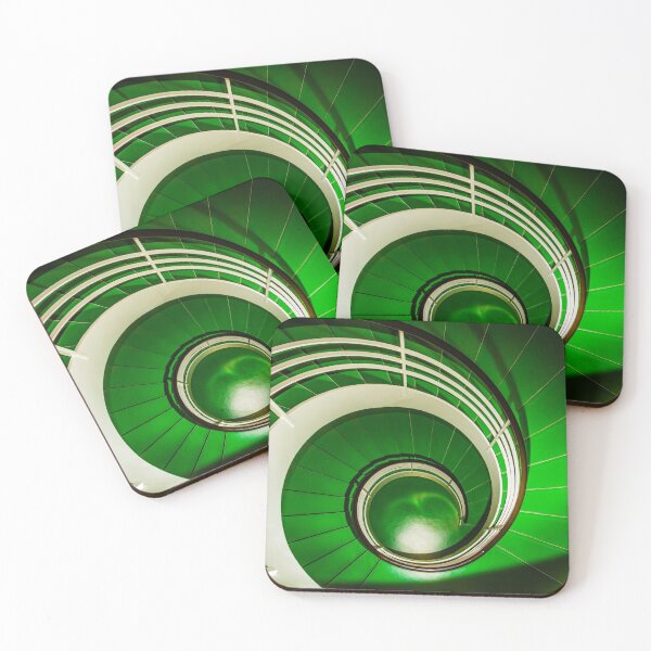 Item preview, Green Circular Stairway designed and sold by Lyl Dil Creations.