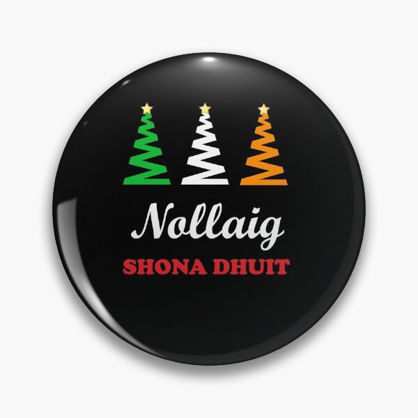 Item preview, Nollaig  Shona Dhuit Merry Christmas Irish Flag Colors Christmas Tree designed and sold by Draculaura2009.