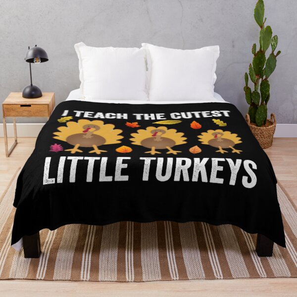 Item preview, I Teach The Cutest Little Turkeys Funny Teacher Thanksgiving Gift designed and sold by AMINE ★★★★★.