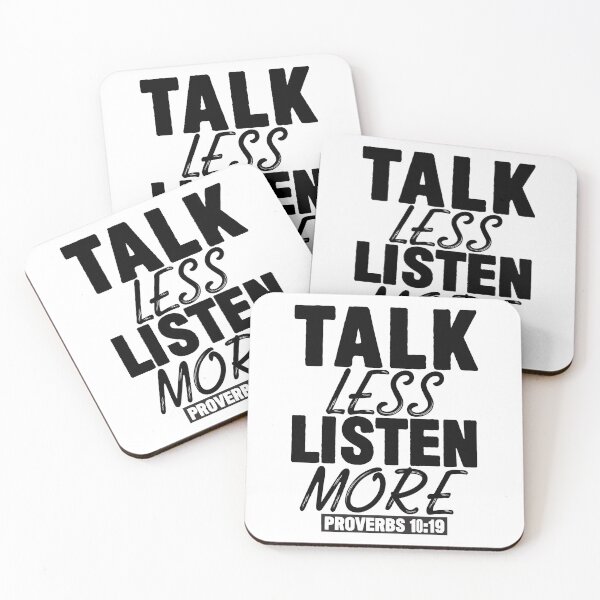 Item preview, Talk Less Listen More designed and sold by plushism.