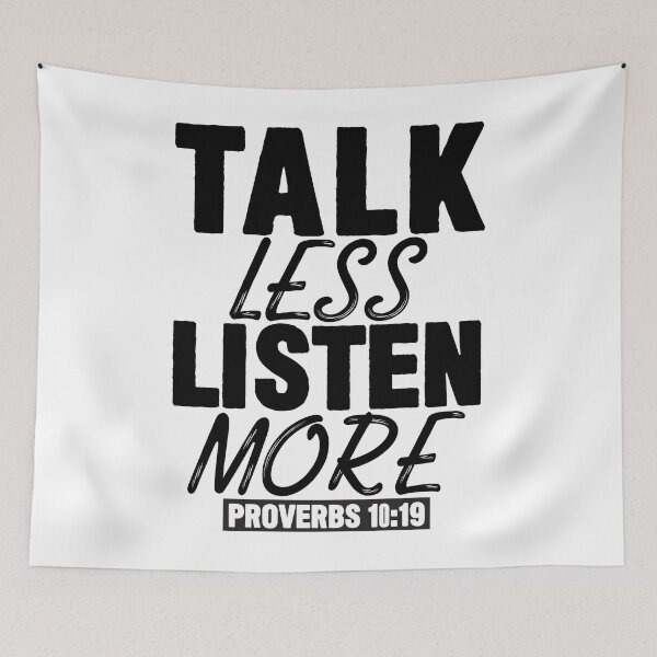 Item preview, Talk Less Listen More designed and sold by plushism.