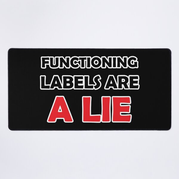 Functioning Labels Desk Mat